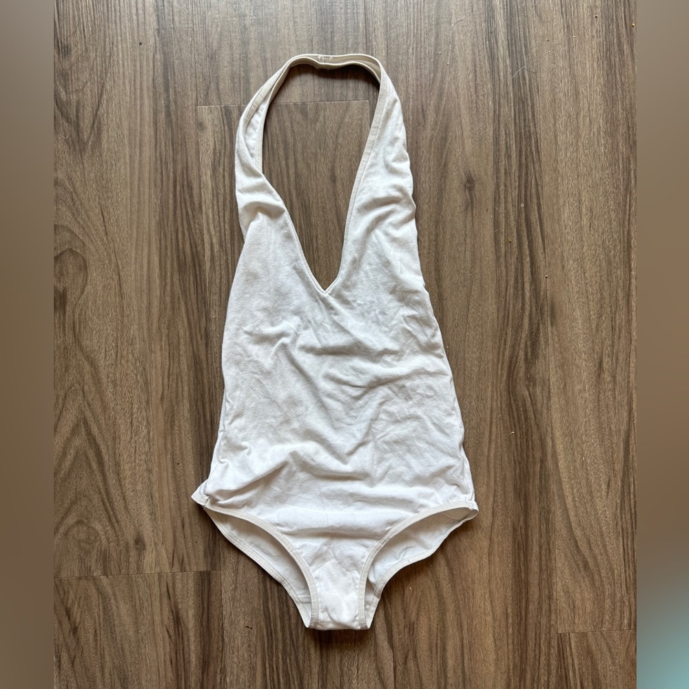 White American Apparel bodysuit